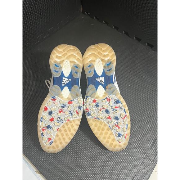 Womens Adidas CODECHAOS 21 Primeblue Golf Shoes White/Marine/Scarlet Sz 10 - Picture 5 of 7